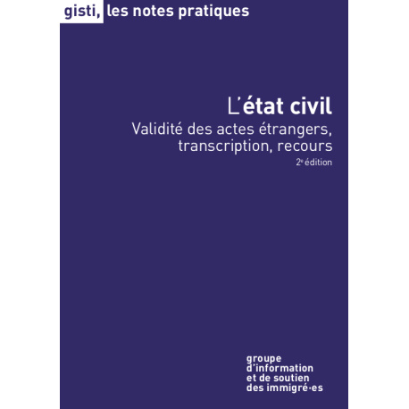 L'état civil, 2e édition