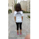 T-shirt femme taille U sur jeune fille 1,40m