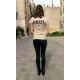 Dos t-shirt femme taille M sur femme 1,70m